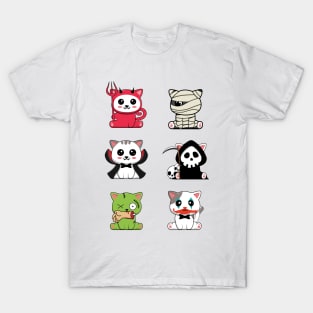 Cute Halloween Cats Pack T-Shirt